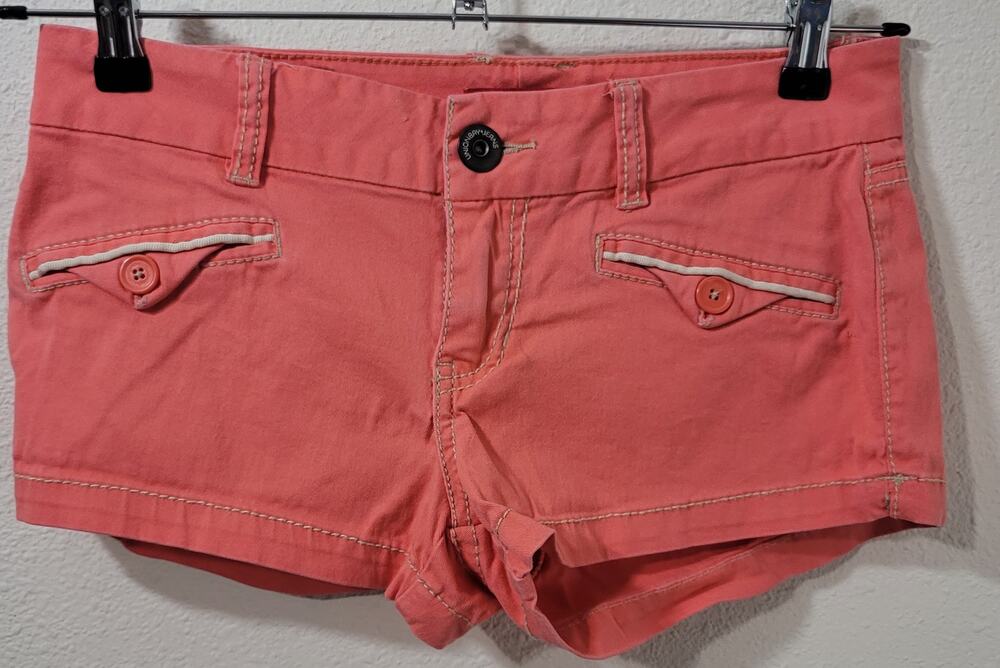 UnionBay Orange Flat Front Hot Pants Women's Shorts 5 Lightweight Soft Pockets